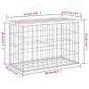 tömör impergnált fenyőfa gabion kerti pad 63 x 31,5 x 42 cm