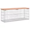  tömör duglászfenyő gabion kerti pad 103x31,5x42 cm