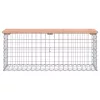  tömör duglászfenyő gabion kerti pad 103x31,5x42 cm