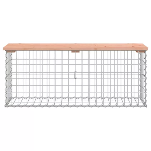  tömör duglászfenyő gabion kerti pad 103x31,5x42 cm
