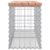  tömör duglászfenyő gabion kerti pad 103x31,5x42 cm