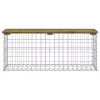  impregnált fenyőfa gabion kerti pad 103 x 31,5 x 42 cm