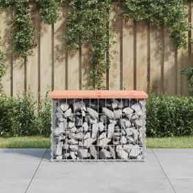  tömör duglászfenyő gabion kerti pad 63x44x42 cm