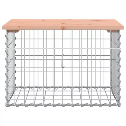  tömör duglászfenyő gabion kerti pad 63x44x42 cm