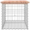 tömör duglászfenyő gabion kerti pad 63x44x42 cm