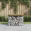  impregnált fenyőfa gabion kerti pad 63 x 44 x 42 cm