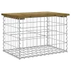  impregnált fenyőfa gabion kerti pad 63 x 44 x 42 cm