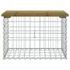  impregnált fenyőfa gabion kerti pad 63 x 44 x 42 cm