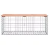  tömör duglászfenyő gabion kerti pad 103x44x42 cm