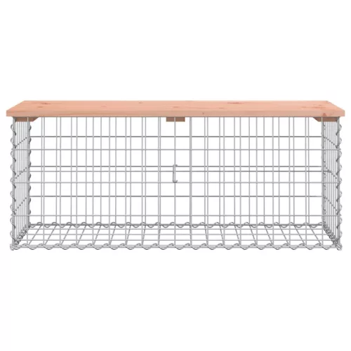  tömör duglászfenyő gabion kerti pad 103x44x42 cm