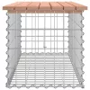  tömör duglászfenyő gabion kerti pad 103x44x42 cm