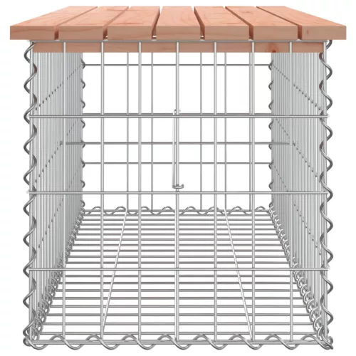  tömör duglászfenyő gabion kerti pad 103x44x42 cm
