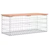  tömör duglászfenyő gabion kerti pad 103x44x42 cm