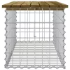  impregnált fenyőfa gabion kerti pad 103 x 44 x 42 cm