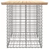  tömör fenyőfa gabion kerti pad 100x70x72 cm