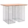  tömör duglászfenyő gabion kerti pad 100x70x72 cm