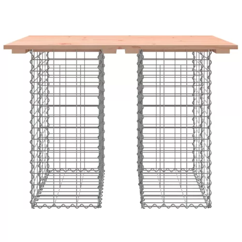  tömör duglászfenyő gabion kerti pad 100x70x72 cm