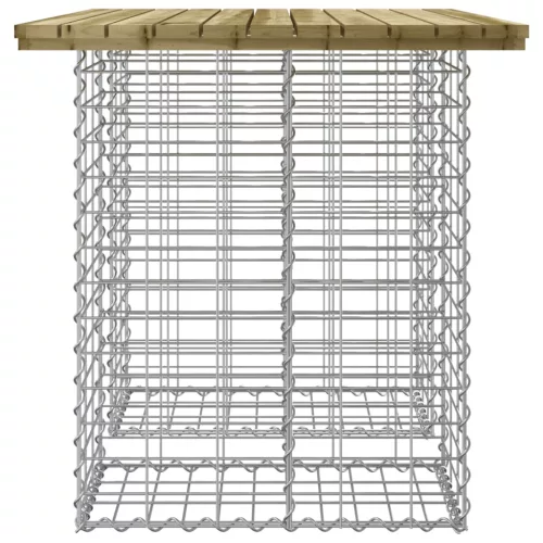  impregnált fenyőfa gabion kerti pad 100 x 70 x 72 cm