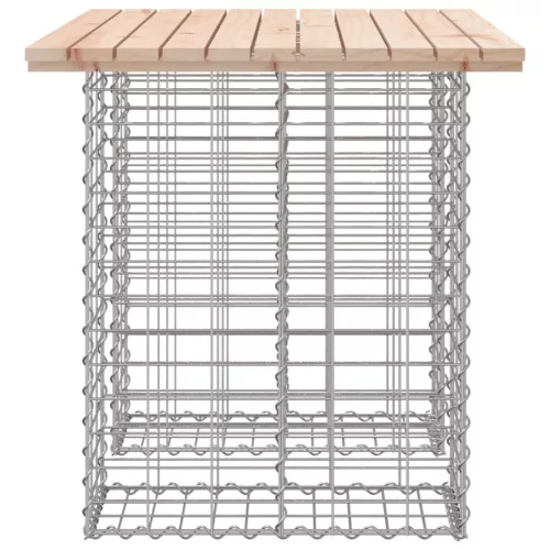  tömör fenyőfa gabion kerti pad 100x70x72 cm