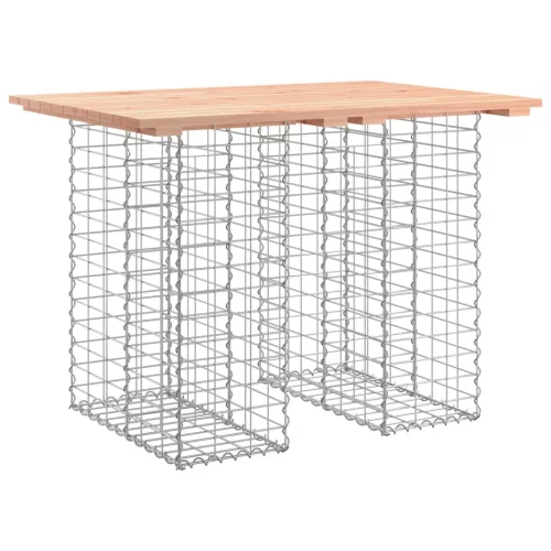  tömör duglászfenyő gabion kerti pad 100x70x72 cm
