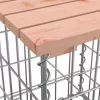  tömör duglászfenyő gabion kerti pad 100x70x72 cm