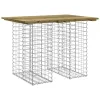  impregnált fenyőfa gabion kerti pad 100 x 70 x 72 cm