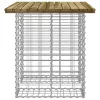  impregnált fenyőfa gabion kerti pad 100 x 70 x 72 cm