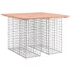  tömör duglászfenyő gabion kerti pad 100x102x72 cm