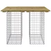  impregnált fenyőfa gabion kerti pad 100 x 102 x 72 cm