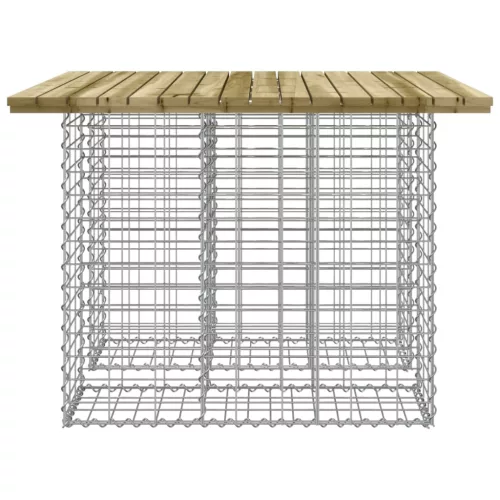  impregnált fenyőfa gabion kerti pad 100 x 102 x 72 cm