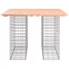  tömör duglászfenyő gabion kerti pad 100x102x72 cm