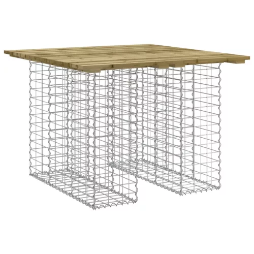  impregnált fenyőfa gabion kerti pad 100 x 102 x 72 cm