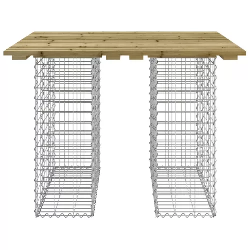  impregnált fenyőfa gabion kerti pad 100 x 102 x 72 cm