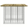  impregnált fenyőfa gabion kerti pad 100 x 102 x 72 cm