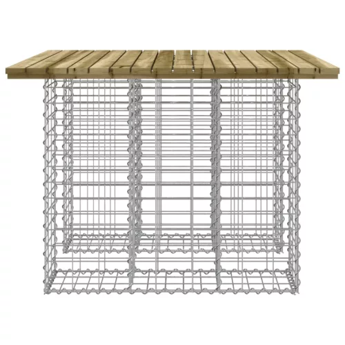  impregnált fenyőfa gabion kerti pad 100 x 102 x 72 cm