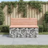  tömör duglászfenyő gabion kerti pad 103x70x65 cm
