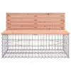  tömör duglászfenyő gabion kerti pad 103x70x65 cm