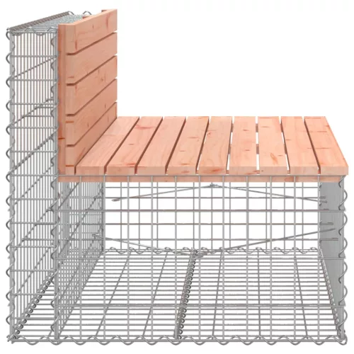  tömör duglászfenyő gabion kerti pad 103x70x65 cm