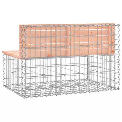  tömör duglászfenyő gabion kerti pad 103x70x65 cm