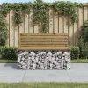  impregnált fenyőfa gabion kerti pad 103 x 70 x 65 cm