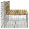  impregnált fenyőfa gabion kerti pad 103 x 70 x 65 cm