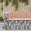  tömör duglászfenyő gabion kerti pad 92 x 71 x 65,5 cm