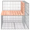  tömör duglászfenyő gabion kerti pad 92 x 71 x 65,5 cm