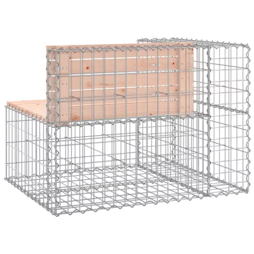  tömör duglászfenyő gabion kerti pad 92 x 71 x 65,5 cm