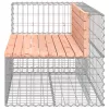  tömör duglászfenyő gabion kerti pad 122 x 71 x 65,5 cm