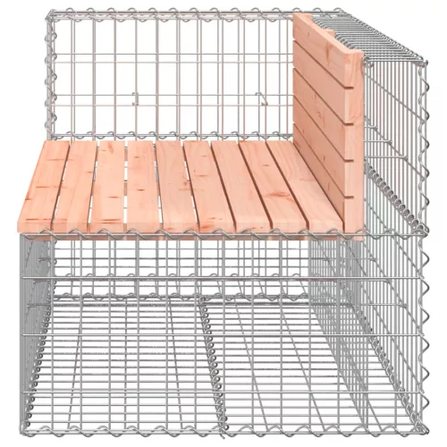  tömör duglászfenyő gabion kerti pad 122 x 71 x 65,5 cm