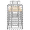  tömör fenyőfa gabion kerti pad 183x41x60,5 cm