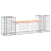  tömör duglászfenyő gabion kerti pad 183x41x60,5 cm