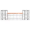  tömör duglászfenyő gabion kerti pad 183x41x60,5 cm