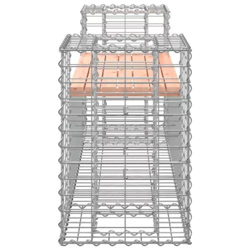  tömör duglászfenyő gabion kerti pad 183x41x60,5 cm